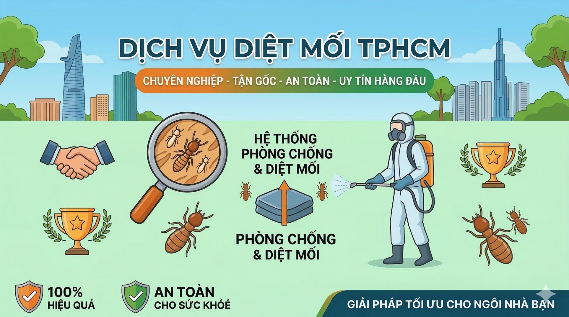 Dịch Vụ Diệt Mối TPHCM: Top 12 Công Ty Uy Tín Nhất 2026, Bảng Giá & Quy Trình Chi Tiết